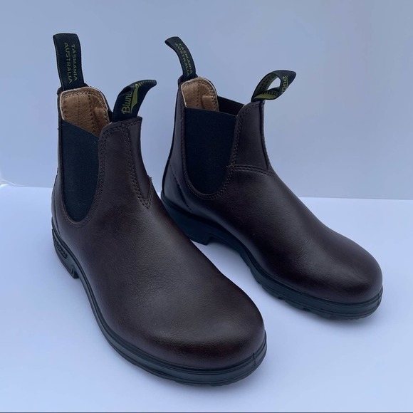 Blundstone Shoes - Blundstone Boots Chelsea Brown Vegan Faux Leather Size AU 5.5